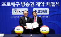 프로배구, KBS N과 5년 200억 중계권 계약