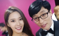 [포토] 'MBC 연예대상' 레이양, 유재석과 인증샷 '찰칵'