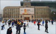 [포토]서울광장 스케이트장 찾은 시민들