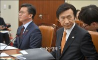 [포토]보고 받는 윤병세 외교부 장관