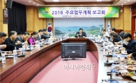'도시락 회의' 진행하는 신우철 완도군수