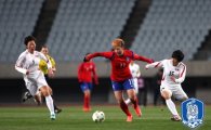 여자 축구, 리우올림픽 최종예선 1차전서 북한과 1-1 무