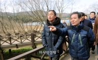 윤장현 광주시장, 광주호 생태타운 조성사업 현장 방문