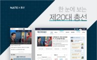 SK컴즈, 네이트에 '20대 국회의원 선거 특집페이지' 오픈