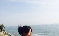 '딴따라' 혜리, 바닷가에서도 대본 연습 매진