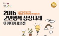 곡성군, 정부3.0 군민행복 상상나래 아이디어 공모전 개최