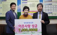 광주원광신협, 광주공동모금회에 성금 750만원 기탁