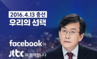 JTBC 개표방송서 손석희·유시민·전원책 뭉친다…페이스북과 협업 '한국서 처음'