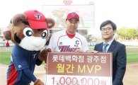 KIA타이거즈 이범호 선수, 롯데百 광주점 4월 MVP 수상