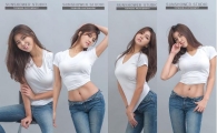 [포토] 반지희, 흰 티셔츠+청바지…'8등신 몸매' 눈길