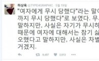 '강남역 묻지마 사건'에 하상욱 “사실은 자기가 무시하고 있었던 것…” 무슨 말? 