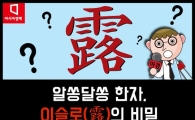 [카드뉴스]알쏭달쏭 한자, 이슬로(露)의 비밀
