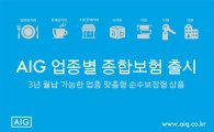 AIG손보, 7개 업종 중소상공인 전용 종합보험 출시