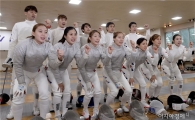 [포토]파이팅 외치는 펜싱대표팀