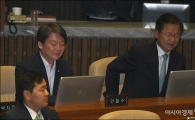 [포토]안철수·천정배 전 대표, 국회 본회의 출석