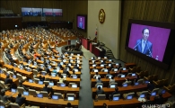 [포토]노회찬 원내대표, 국회 비교섭단체대표연설