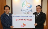 SK, 리우올림픽 선수단에 격려금 3억 전달 