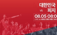 한국, 피지 대파…리우 올림픽 시작했다