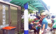 보성군 조성면, 버스 승강장 청소 구슬땀 흘려 