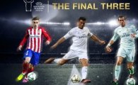 UEFA 최우수선수 최종 3인 발표, 그리즈만-호날두-베일
