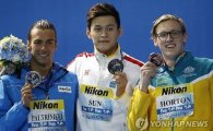 호튼, 올림픽 남자 자유형 400m 금메달…쑨양에 '속임수 쓴다' 비판