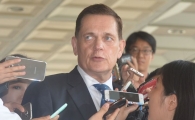 [포토]검찰 출석하는 요하네스 타머 회장