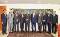 최신원 SK네트웍스 회장, 브라질 대통령 권한대행과 환담