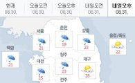 내일날씨, 서울 아침 17도 '쌀쌀'…전국에 강한 비·바람