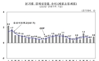 2분기 경제성장률 0.8%…국민소득 7분기만에 '마이너스'(종합)