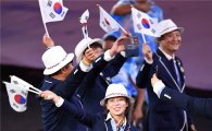 [포토]패럴림픽 개막식 '태극기 휘날리며'