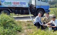 전남농협,함평 등 6개군  가뭄피해 농가 급수차량 긴급 지원