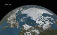 [스페이스]줄어드는 북극 해빙…힘겨운 북극곰