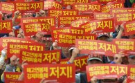 [포토]공공노련, 성과연봉제 반대 집회