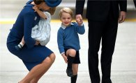 [포토]'가족여행에 싱글벙글' 캐나다 찾은 英 조지 왕자