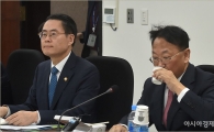 [포토]물 마시는 유일호 부총리