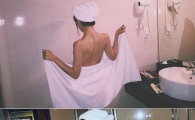 [포토] '160cm 모델' 바나나, 샤워 타올 걸치고…'아찔한 일상'