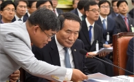 [포토]보고 받는 박승춘 국가보훈처장