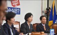 추미애 "탄핵시기 추진방안 즉각 검토..추진검토기구 설치"(상보)