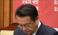[포토]고개 떨군 정진석 원내대표