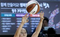 [포토]3점슛 성공시키는 KB 김보미