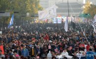 [11·12 촛불집회]주최측 "오후5시 현재 55만명"…"모이자 100만, 가자 청와대로"(상보)
