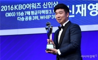 [포토]신재영, 'KBO리그 신인상'
