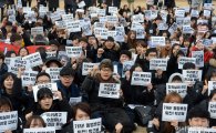 [포토]최순실 국정농단에 분노한 서울대학생들