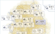 아경 오늘의 날씨와 미세먼지 (오후)