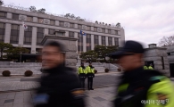 [포토]헌법재판소 앞 24시간 경비 태세