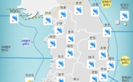 [오늘 날씨]전국이 흐리고 비…아침 최저기온 7도에서 14도