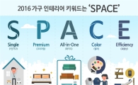 2016년 가구 키워드 'S.P.A.C.E'