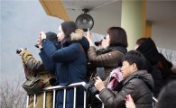 [포토]정유년 첫 붉은 태양  카메라에 담는 관광객들