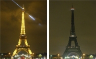 [포토]캐나다 테러 희생자 추모위해 불 끈 에펠탑