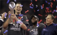 [포토]슈퍼볼 우승 주역 톰브래디 '감격의 미소'